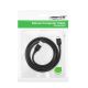 5. Ugreen kabel przewód USB 2.0 (męski) - USB 2.0 (męski) 0,5 m czarny (US128 10308)