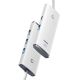 3. Baseus Lite Series przejściówka HUB USB Typ C - 4x USB 3.0 2m biały (WKQX030502)