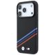 2. Etui BMW M Quadrille Kevlar Print Tricolor Lines & Metal Logo MagSafe na iPhone 18 Pro Max / 17 Pro Max - czarne