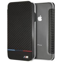 Etui BMW Carbon Tricolor Stripe na iPhone XS Max  - czarne