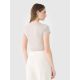 5. T-shirt crop top gładki damski 4F 4FRSS25TTSHF2695-83S