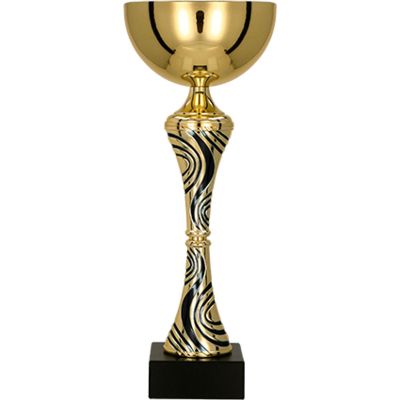 3. Puchar metalowy złoto-czarny