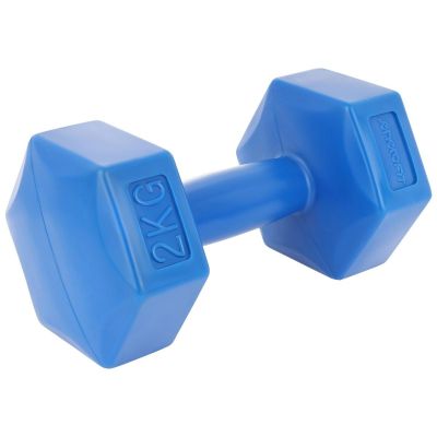 7. Zestaw hantli kompozytowych EB FIT 2x2kg niebieskie 1027029