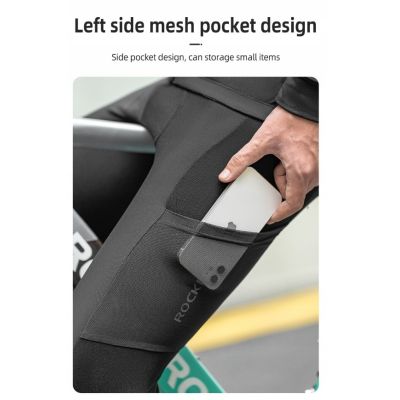 4. Rockbros spodnie rowerowe ocieplane czarne 2XL