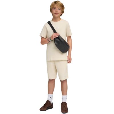 5. Spodenki dla dzieci Puma ESS Small No.1 Logo beżowe 692974 87