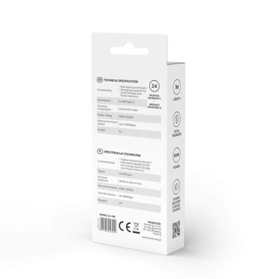 3. SAVIO KABEL USB TYP C - USB TYP C 5A, 1M CL-159