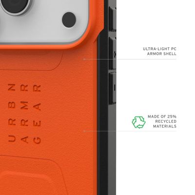 7. UAG Civilian MagSafe - etui do iPhone 17 Pro kompatybilne z MagSafe (orange)