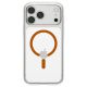 4. Etui Spigen Ultra Hybrid MagSafe na iPhone 18 Pro / 17 Pro - przezroczysto-pomarańczowe