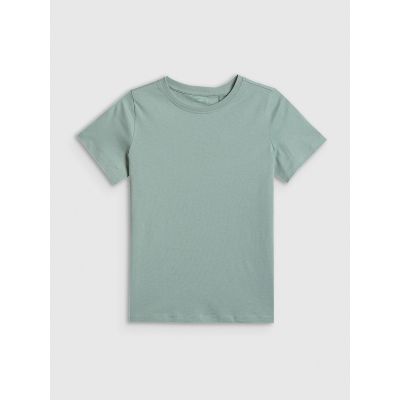 7. T-shirt regular gładki dziewczęcy 4F 4FJRSS26TTSHF3554-12S