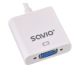 4. SAVIO ADAPTER HDMI (M) -VGA(F) BIAŁY CL-201