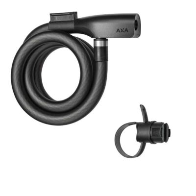 Zapięcie AXA linka RESOLUTE 1,5x120 czarne klucz