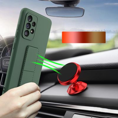 7. Wozinsky Kickstand Case silikonowe etui z podstawką etui Samsung Galaxy A73 czarne