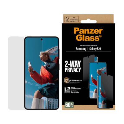 7. PanzerGlass ® 2-Way Privacy Screen Protector Samsung Galaxy S26 | Ultra-Wide Fit w. EasyAligner Przezroczysta ochrona ekranu 1 szt.