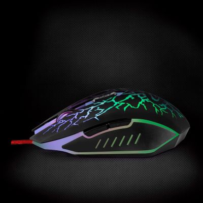 19. Mysz Esperanza Lightning EGM211R (optyczna; 2400 DPI; kolor czarny)