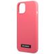 6. Etui Karl Lagerfeld Silicone Plaque na iPhone 13 mini - fuksjowy
