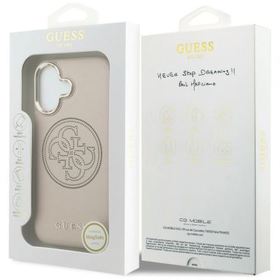 8. Etui Guess Perforated 4G MagSafe na iPhone 17 - różowe