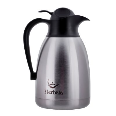 8. PROMIS DZBANEK STALOWY 1,5 L, NADRUK HERBATA TMH15