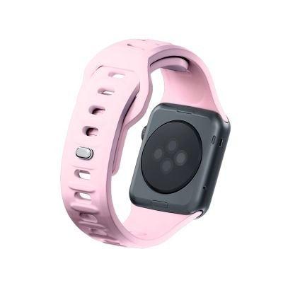 6. Pasek silikonowy 3mk Silicone Watch Strap do Apple Watch 38 / 40 / 41 mm - różowy