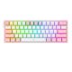 3. REDRAGON K617-RGB Fizz RGB White/Pink klawiatura USB Różowy, Biały