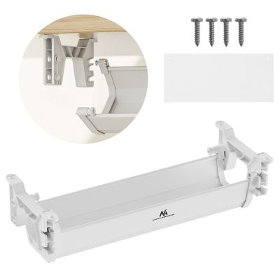 12. MACLEAN ORGANIZER PODBIURKOWY NA KABLE/ PRZEDŁUŻACZ, MAX. OBCIĄŻENIE 5KG, BIAŁY MC-106 W