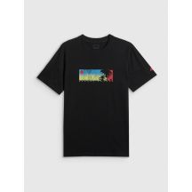 T-shirt regular z nadrukiem męski 4F 4FWSS26TTSHM3335-20S