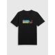 T-shirt regular z nadrukiem męski 4F 4FWSS26TTSHM3335-20S
