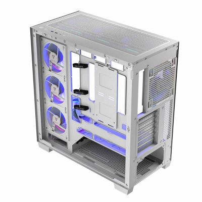 18. MODECOM OBUDOWA VOLCANO STELLAR ARGB MIDI 8F WHITE