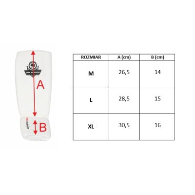 14. Elastyczne ochraniacze na piszczele M - Shinrage White