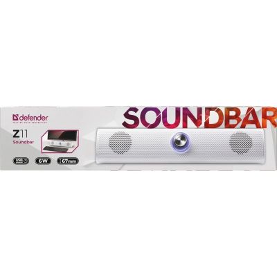 6. DEFENDER SOUNDBAR Z11 6W LED BIAŁY 65311
