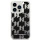 3. Etui Karl Lagerfeld Liquid Glitter Monogram na iPhone 14 Pro - czarne