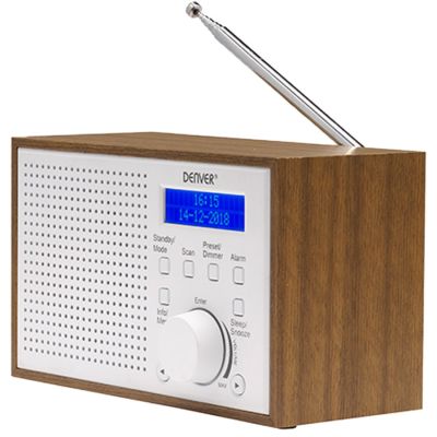 6. Kompaktowe radio DAB+/FM Denver DAB-46 białe