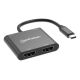 5. Manhattan 154321 adapter kablowy 0,15 m USB Type-C 2 x HDMI Czarny