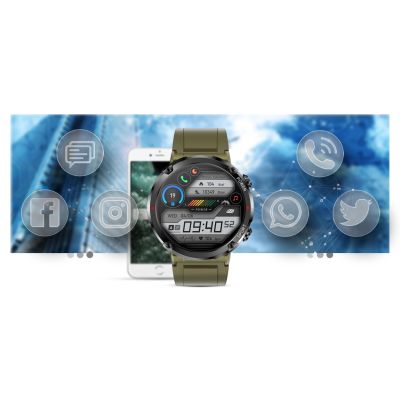 15. Smartwatch Gravity GT21-7 + Czarny Pasek Silikonowy