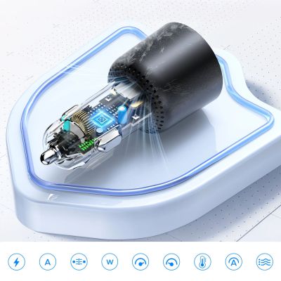 6. Ładowarka samochodowa ORICO HyperDrive 165W 1A2C Triple PD Car Charger