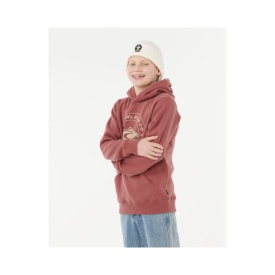 2. Bluza RIP CURL STAPLER HOOD -BOY czerwona