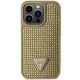 3. Etui Guess Rhinestone Triangle na iPhone 14 Pro - złote
