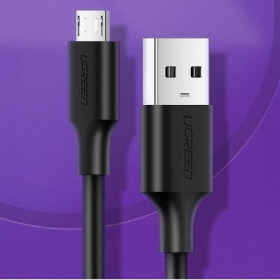 11. Kabel Ugreen US289 60135 micro USB / USB-A 0.5m - czarny