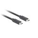 3. LANBERG KABEL USB-C M/M 3.2 GEN2 0.5M 10GB/S PD100W CA-CMCM-32CU-0005-BK
