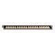 3. Digitus Panel krosowy (patch panel) high density 19'' 24x RJ45, LSA poziom, kat.6, nieekranowany, 0.5U, czarny, prowadnica kabli