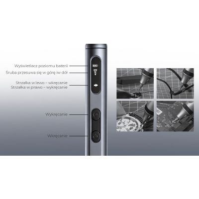 10. Extralink POWERLINK WKRETAK ELEKTRYCZNY 50 W 1 SET SCREWDRIVER ELECTRIC 50 IN 1