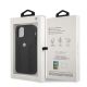8. Etui BMW Leather Curve Perforate na iPhone 12 Pro Max - czarne