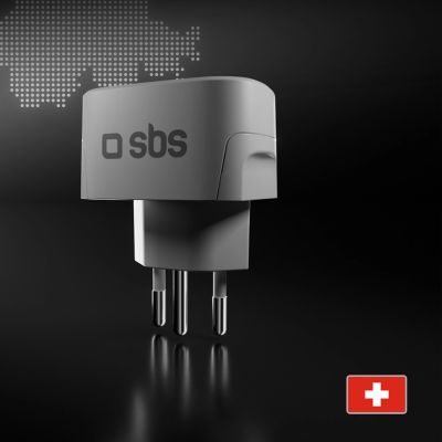 3. Adapter podróżny SBS CH - uniwersalny - biały