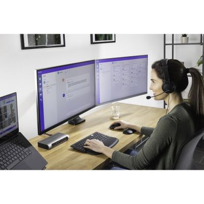 13. Kensington Podwójne ramię SmartFit One-Touch do monitora, z regulacją wysokości