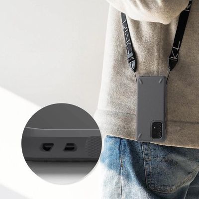 7. Ringke Onyx wytrzymałe etui pokrowiec Samsung Galaxy A72 4G szary (OXSG0038)