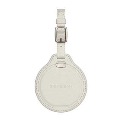 Satechi FindAll Luggage Tag - zawieszka do bagażu ze skóry wegańskiej z lokalizatorem kompatybilna z Apple Find My (sand)