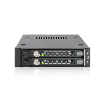 7. We-Ra. IcyDock z miejscem na 2 dyski: 2x6,3cm SATAI-III/SAS HDD&SSD w kolorze, 1x3,5" Metal