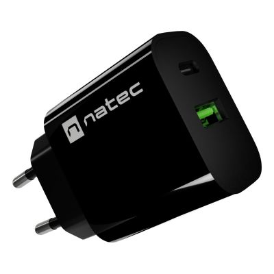 9. NATEC ŁADOWARKA SIECIOWA RIBERA 1X USB-A + 1X USB-