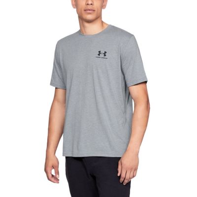 Koszulka UA Sportstyle Left Chest SS M  1326799 - szara 