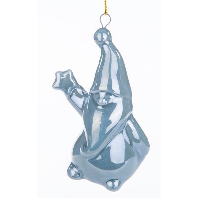 32. MIKOŁAJ ŚWIĄTECZNY CERAMICZNY BOMBKA 7,8CM 1 szt