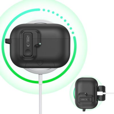6. Etui Tech-Protect Slim Hook na AirPods Pro 3 - czarne